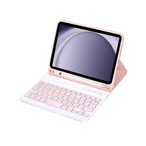 &Eacute;tui clavier Bluetooth rose pour Samsung Tab A9 SM-X110 X115 - Neuf