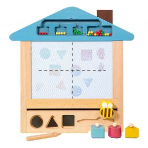 Magnétique Planche à Dessin, en Bois Doodle Pad Effaçable Jouet éducatif pour les Enfants de 3 - Neuf