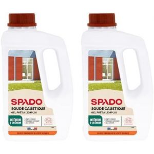 KAL-Soude Caustique Liquide -Décape Peintures, Lasures Et Vernis & Dégraisse -Formule Pré-Diluée Prête À L'Emploi -Fabrication Française -1 Litre (Lot De 2) - Neuf