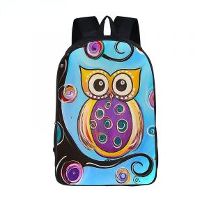 Sacs a dos mignons a imprime oiseau, hibou ou perroquet, pour adolescents, enfants, sacs d'ecole, sacs a dos pour femmes, sacs d'ecole multifonctionnels pour enfants - Neuf