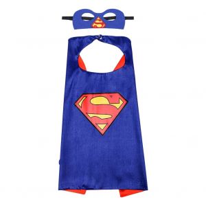 Costume De Super-Heros Pour Tout-Petits, Ensemble Cape Et Masque Pour Jeux De Role (70 X 70 Cm) - Neuf
