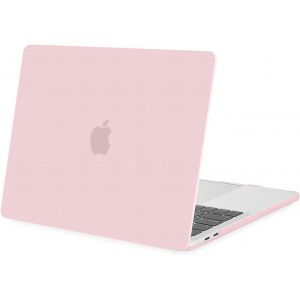 Coque Compatible avec MacBook Pro 13 Pouces 2024 2023 2022-2016 M2 M1 A2338 A2289 A2251 A2159 A1989 A1706 A1708 avec/sans Touch Bar, Étui de Protection Plastique Case Rigide, Quartz Rose - Neuf