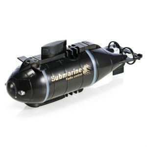 Bateau Télécommandé Rechargeable Mini Noir Pour Aquarium Avec Batterie Intégrée Noir YONIS - Neuf