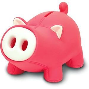 Adorable tirelire rose pour enfants - Tirelire durable avec couvercle nasal unique pour une économie facile - Cadeau parfait pour les jeunes épargnants ! - Neuf