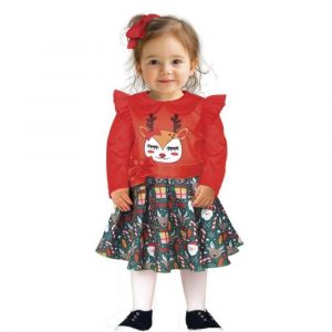 Déguisement Robe Renne Féérie Noël Bébé - Neuf