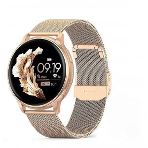 Montre connect&eacute;e Bluetooth pour femme avec fonction appels, tracker d'activit&eacute; et fitness, argent - Neuf