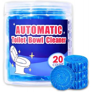 KAL-Comprimés Nettoyants Pour Cuvettes De Toilettes, Comprimés Nettoyants Pour Cuvettes De Toilettes -Nettoyant Automatique Pour Fosses Septiques Et Canalisations (20 Comprimés) - Neuf