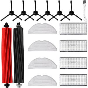 Lot De 17 Accessoires Pour Robot Aspirateur Roborock S8/S8+ Avec 2 Brosses Principales, 4 Chiffons, 4 Filtres, 6 Brosses Latérales, 1 Brosse De Nettoyage[SSE7112547] - Neuf