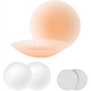 Meimie-Silicone Cache Tétons Réutilisable, Auto-Adhésif, Couvre Mamelon Adhésif Seins Invisible Pour Robe De Soirée Robe De Mariée Maillot De Bain Et Vêtements Dos-Nu - Neuf
