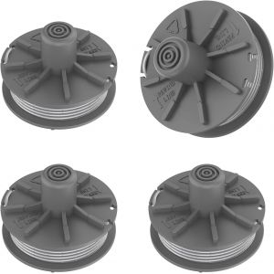 Lot de 4 bobines de fil pour coupe-bordures 5307-20,bobines de fil de rechange en polyamide,6,1 m,diam&egrave;tre 1,65 mm,poids 42 g,convient pour Gardena Art.8846,8847,8848,9805,9806,9807 - Neuf