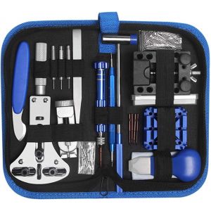 Kal-185 Pcs Kit De R&eacute;paration De Montre, Ensemble D'outils De Barre De Ressort Professionnel, Outil De R&eacute;paration, Ensemble D'outils De Broche De Lien De Bande De Montre Avec &Eacute;tui De Transport - Neuf