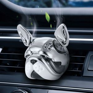 Clips pour grille d'aération de voiture, diffuseur d'huiles essentielles, aromathérapie, désodorisant avec 2 pastilles parfumées (argent), décorations intérieures de voiture - Neuf