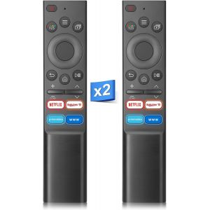Lot De 2 Télécommandes Universelles Pour Smart Tv Samsung, Compatibles Avec Tous Les Écrans Intelligents Samsung Frame Serif Crystal Uhd Neo Qled Oled 4K 8K - Neuf