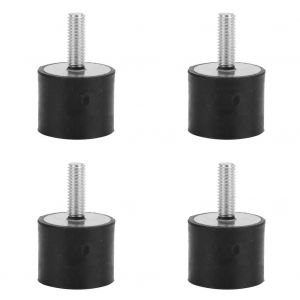 Lot de 4 isolateurs de montage de bobine en caoutchouc anti-vibrations, amortisseurs de vibrations antichoc (VE25 x 20 M6 x 18) - Neuf