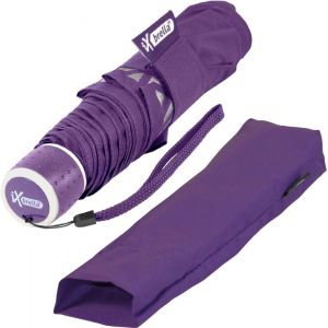 Mini Parapluie Safety Reflex Extra L&eacute;ger Pour Enfant, Violet, 95 Cm, Parapluie De Poche Avec Ouverture Manuelle - Neuf
