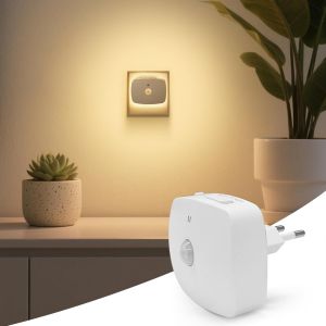 Veilleuse Enfant, Veilleuse Prise &Eacute;lectrique Avec R&eacute;glage Continu De L'intensit&eacute; Lumineuse, 3 Temp&eacute;ratures De Couleur, Conception Du R&eacute;tro&eacute;clairage, Aux Chambres, Cuisines, Couloirs, 1 Pi&egrave;ces - Neuf