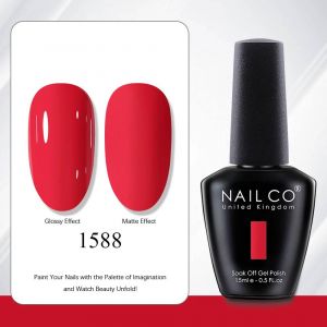 Nailco 15ml Rouge Marron Couleur S&eacute;rie Gel Vernis Led Ongles Art Manucure Caf&eacute; Uv Gel Vernis &Agrave; Ongles &Eacute;t&eacute; Bricolage Gellak Design Laque.1588. - Neuf