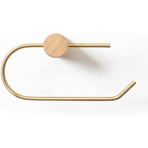 Loft Porte Papier en Bois Porte Rouleau de Papier Toilette Mural ou Adh&eacute;sif Porte Serviettes Support Papier Toilette Support Serviettes pour Salle de Bains Design - Neuf