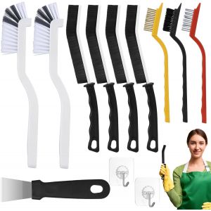 Loranka-Lot De 12 Brosses De Nettoyage &Agrave; Poils Durs Pour Usage Domestique, Salle De Bain, Coin De Cuisine, &Eacute;vier, Th&eacute;i&egrave;re, Bouteille, Mixeur, Pratique Et Durable - Neuf