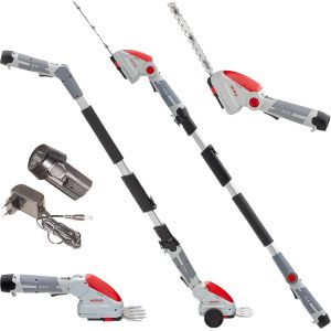 MEVRONISSHOP-IKRA cisaille &agrave; Gazon & Taille-buissons t&eacute;lescopique sans Fil IGBS 1210 F avec Batterie & Chargeur, Lames &laquo; Made in Germany &raquo; - Neuf