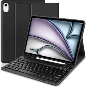 Shiliu-Étui Clavier Compatible Avec Ipad Air 11 Pouces M3 (2025)/ (M2) 2024, Magnétique Azerty Français Clavier Coque Pour Ipad Air[ - Neuf