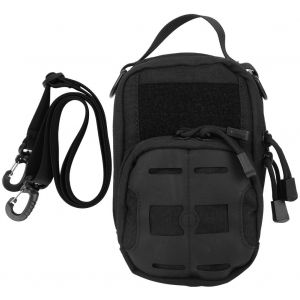 Sac banane multifonction en nylon, sacoche tactique etanche pour telephone portable, pochette pour accessoires, noir - Neuf