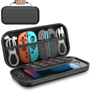 Eryi-Étui Pour Nintendo Switch 2 (2025), Pochette De Transport Pour Nintendo Switch 2, Housse Rigide Anti Choc Sacoche Switch Avec 10 Emplacements Pour Cartes Et Rangement Pour Accessoires - Neuf