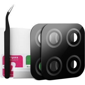 2 Packs Lentille Caméra Pour Samsung Galaxy A12 Vitre Appareil Photo Objectif Arrière Avec Kit De Réparation - Neuf