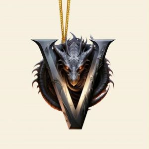 Luckky 26 Lettre de l'Arbre de No&euml;l de Dragon Pendentif, A-Z de l'Alphabet Ornements Compatible avec Arbre de No&euml;l D&eacute;coration, BRICOLAGE, bricolages de No&euml;l - Neuf