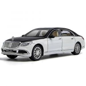 Mercedes-benz Maybach S600 Simulation Alloy Car Model Sound And Light Pull Back Children's Toy Car Decoration - Neuf