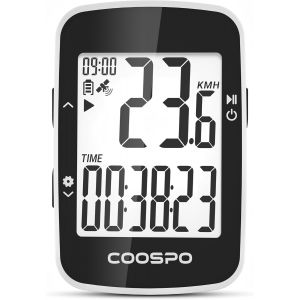 Subzonal-Coospo Bc26 Compteur Velo Sans Fil Gps, Bluetooth 5.0 Ordinateur V&eacute;lo Gps Kilom&eacute;trique Odom&egrave;tre, &Eacute;cran Lcd R&eacute;tro&eacute;clair&eacute; De 2.3 Pouces Compatible Avec Strava, Route Et Vtt - Neuf