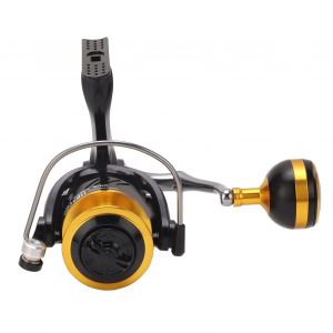 Moulinet De Peche A Tambour Fixe En Alliage D'aluminium Avec Bouton De Decompression Metallique 5.2:1, Accessoires Pour Canne A Peche Hb5000 - Neuf