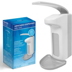 KAL-1 Distributeur De Désinfectant En Plastique, Distributeur De Désinfectant Pour 500Ml, Distributeur De Savon Automatique, Distributeur De Savon Blanc Pour Fixation Murale Porte Savon Liquide - Neuf