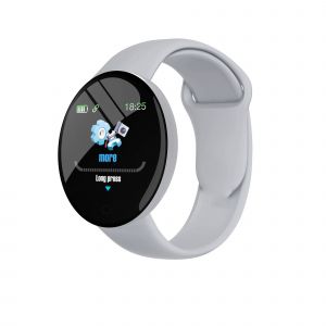 Nouvelle Montre Intelligente D18&iquest;Fitness Tracker Num&eacute;rique Rond Avec Moniteur De Fr&eacute;quence Cardiaque Pour Hommes Et Femmes (Bande Incluse,Pk B41).Gris.With Original Box - Neuf