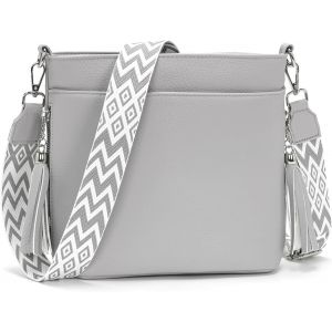 TZF-Sac &agrave; Main Femme avec Large Bandouli&egrave;re et 4 Compartiments - Neuf