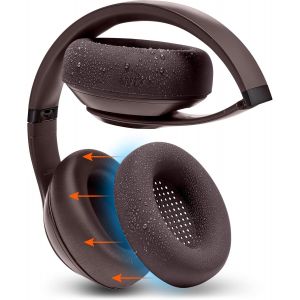 LORANKA-SweatZ Studio Pro - Housses Protectrices en Silicone Brevet&eacute;es pour Coussinets Beats Studio Pro Fabriqu&eacute;es par Wicked Cushions | R&eacute;sistantes &agrave; la Sueur et Faciles &agrave; Laver | Marron - Neuf