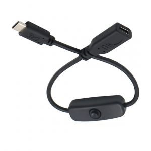 C&acirc;ble D'Extension Usb C M&acirc;le Vers Femelle Avec Bouton Marche/Arr&ecirc;t Dc 5 V Pour Clavier D'Ordinateur Portable Raspberry Pi 4B - Neuf