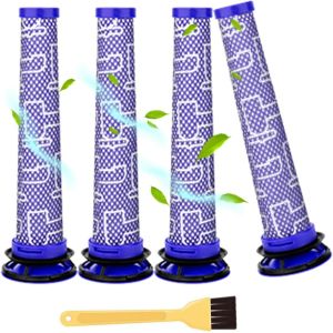 Filtre Dyson 4 Pack Dc62,Aspirateur Hepa Remplace Préfiltre Lavable Filtres Aspirateurs Pièces Et Accessoires Pour Dyson V8 V7 V6 Dc58 Dc59 Dc61 Dc74# 965661-01[SSE7112965] - Neuf