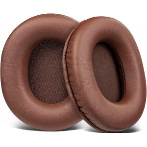 KAL-Mousse Coussin Coussinets Pour Audio Technica Ath M50X M50Xbt M50Rd M40X M30X M20X Msr7 Sx1 Monitor Casque Audio, En Cuir Protéiné Plus Doux, En Mousse À Mémoire De Forme Haute Densité - Neuf