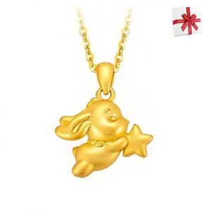 Collier Meilleur Pendentif Étoile Lapin Animal Chaîne De Clavicule Fille Garçon Enfant - Neuf