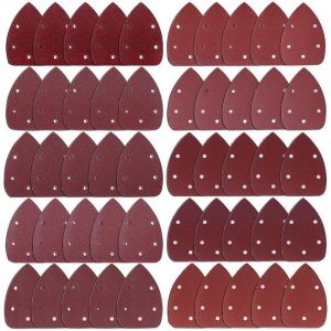 50 Triangle De Poncage 5 Trous Feuilles Abrasives Papier De Verre Grain 40 60 80 100 120 180 240 320 400 800 Papier De Ponçage Pour Ponçage Et Polissage - Neuf