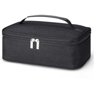 Jexnovashop-Sac Isotherme Repas, 4l Petit Glaciere Souple Isotherme Portable Lunch Bag Isotherme Pratique Pour Lunch Box Homme Femme Enfants &Eacute;cole Bureau Pique-Nique, Noir - Neuf