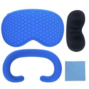 Pour Kit De Masque Oculaire En Silicone Pour Console Bo&icirc;tier Accessoires Vr Anti-Poussi&egrave;re Bleu - Neuf