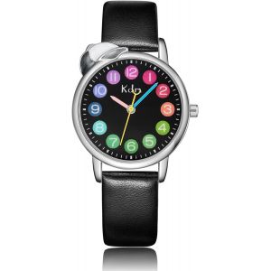 Ytseazn-Montre Enfant Garçon Fille Analogique Etanche Cuir Montre Fille Garçon Idée Cadeau Fille Garçon - Neuf