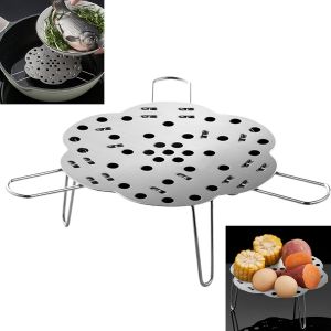 Cfrx-Support Cuisson Vapeur Acie Inoxydable - 1 Piècecooking Stand Insert Steam Rackconvient Pour Une Large Gamme De Casseroles Et Poêles, Facile À Cuire Différents Aliments Dans La Poêle - Neuf