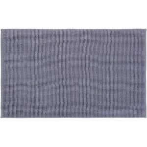 KAL-- Tapis De Bain Antidérapant, Super Doux, 100% Microfibre, 50 X 70 Cm - Gris - Neuf