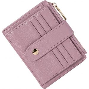 CAUC-Homme Femme Porte Carte de Credit Cuir RFID Blocage Portefeuille Cuir Petit, Porte Carte Slim avec Poche &agrave; Monnaie, Petit Porte Monnaie Cuir avec 9 Emplacements de Carte - Neuf