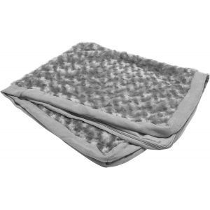 Housse De Rechange Ultra Pelucheuse En Fausse Fourrure Et Daim Pour Lit De Chien U2013 Gris, Taille M - Neuf