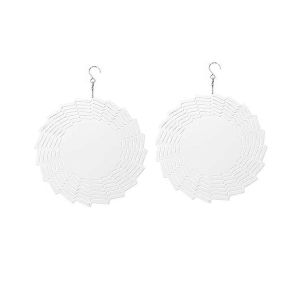 2pack 10 Pouces Sublimation Wind Spinner Blanks 3d Wind Spinners Hanging Wind Spinners Pour Outdoor De - Neuf