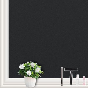Opaque Film dépoli Amovible pour fenêtre, Vinyle Blanc sans adhésif ni Colle Statique, Noir la Maison (30 * 200cm) - Neuf